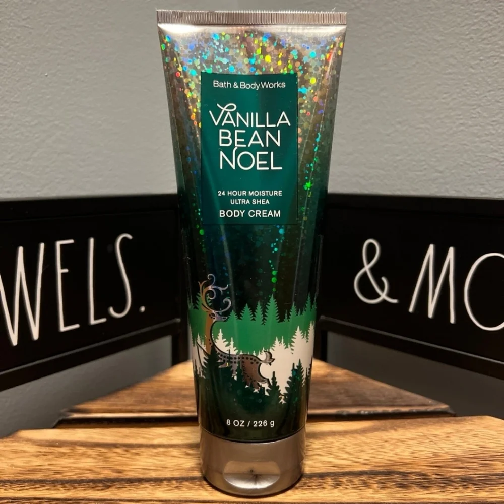 Bath and Body Works Vanilla Bean Noel Body Cream 8 oz/226g NEW